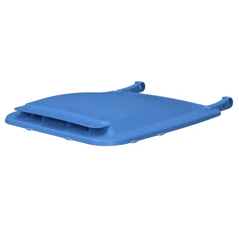 Крышка для мусорного контейнера 240 л с осями для крепления iPlast 21.058.63.PE