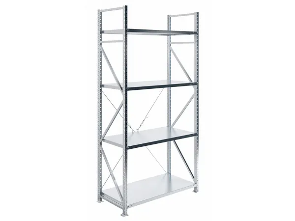 Стеллаж MS U сплошные полки 2500х1200x600/4 